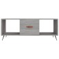 vidaXL Tavolino da Salotto Grigio Sonoma 102x50x40cm Legno Multistrato