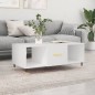vidaXL Tavolino da Salotto Bianco 102x50x40 cm in Legno Multistrato
