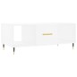 vidaXL Tavolino da Salotto Bianco 102x50x40 cm in Legno Multistrato