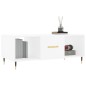vidaXL Tavolino da Salotto Bianco 102x50x40 cm in Legno Multistrato