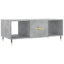vidaXL Tavolino Salotto Grigio Cemento 102x50x40 cm Legno Multistrato