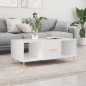 vidaXL Tavolino da Salotto Bianco 102x50x40 cm in Legno Multistrato
