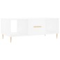 vidaXL Tavolino da Salotto Bianco 102x50x40 cm in Legno Multistrato