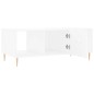 vidaXL Tavolino da Salotto Bianco 102x50x40 cm in Legno Multistrato