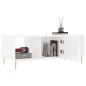 vidaXL Tavolino da Salotto Bianco Lucido 102x50x40cm Legno Multistrato