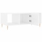 vidaXL Tavolino da Salotto Bianco Lucido 102x50x40cm Legno Multistrato