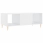 vidaXL Tavolino da Salotto Bianco Lucido 102x50x40cm Legno Multistrato