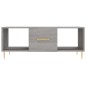 vidaXL Tavolino da Salotto Grigio Sonoma 102x50x40cm Legno Multistrato