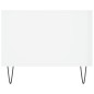 vidaXL Tavolino da Salotto Bianco Lucido 102x50x40cm Legno Multistrato