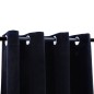Tende Oscuranti con Anelli 2 pz Nere in Velluto 140x225 cm Tende Oscuranti con Anelli 2 pz Nere in Velluto 140x225 cm