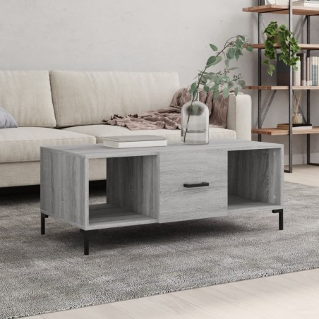 vidaXL Tavolino da Salotto Grigio Sonoma 102x50x40cm Legno Multistrato