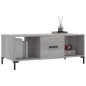 vidaXL Tavolino da Salotto Grigio Sonoma 102x50x40cm Legno Multistrato