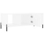 vidaXL Tavolino da Salotto Bianco 102x50x40 cm in Legno Multistrato