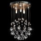 Lampadario Perle di Cristallo a Sfera Argento 3 Lampadine G9 Lampadario Perle di Cristallo a Sfera Argento 3 Lampadine G9