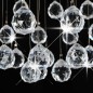 Lampadario Perle di Cristallo a Sfera Argento 3 Lampadine G9 Lampadario Perle di Cristallo a Sfera Argento 3 Lampadine G9