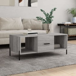 vidaXL Tavolino da Salotto Grigio Sonoma 102x50x40cm Legno Multistrato