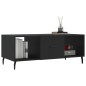 vidaXL Tavolino da Salotto Nero 102x50x40 cm in Legno Multistrato