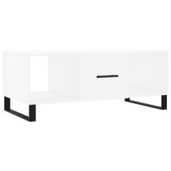 vidaXL Tavolino da Salotto Bianco 102x50x40 cm in Legno Multistrato