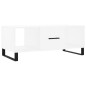 vidaXL Tavolino da Salotto Bianco 102x50x40 cm in Legno Multistrato