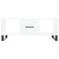 vidaXL Tavolino da Salotto Bianco 102x50x40 cm in Legno Multistrato