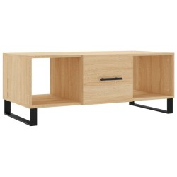 vidaXL Tavolino da Salotto Rovere Sonoma 102x50x40cm Legno Multistrato