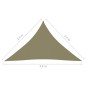 Parasole a Vela Oxford Triangolare 2,5x2,5x3,5 m Beige Parasole a Vela Oxford Triangolare 2,5x2,5x3,5 m Beige