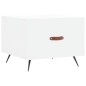 vidaXL Tavolino da Salotto Bianco 50x50x40 cm in Legno Multistrato