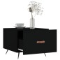 vidaXL Tavolino da Salotto Nero 50x50x40 cm in Legno Multistrato