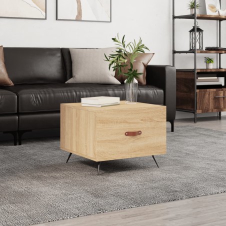 vidaXL Tavolino da Salotto Rovere Sonoma 50x50x40 cm Legno Multistrato