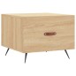 vidaXL Tavolino da Salotto Rovere Sonoma 50x50x40 cm Legno Multistrato