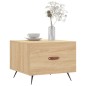 vidaXL Tavolino da Salotto Rovere Sonoma 50x50x40 cm Legno Multistrato