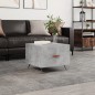 vidaXL Tavolino Salotto Grigio Cemento 50x50x40 cm Legno Multistrato
