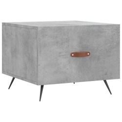 vidaXL Tavolino Salotto Grigio Cemento 50x50x40 cm Legno Multistrato