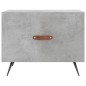 vidaXL Tavolino Salotto Grigio Cemento 50x50x40 cm Legno Multistrato