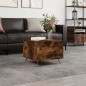 vidaXL Tavolino da Salotto Rovere Fumo 50x50x40 cm Legno Multistrato