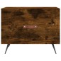vidaXL Tavolino da Salotto Rovere Fumo 50x50x40 cm Legno Multistrato