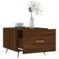 vidaXL Tavolino da Salotto Rovere Marrone 50x50x40cm Legno Multistrato