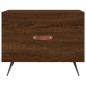vidaXL Tavolino da Salotto Rovere Marrone 50x50x40cm Legno Multistrato