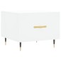 vidaXL Tavolino da Salotto Bianco 50x50x40 cm in Legno Multistrato