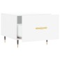 vidaXL Tavolino da Salotto Bianco 50x50x40 cm in Legno Multistrato