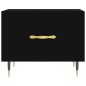 vidaXL Tavolino da Salotto Nero 50x50x40 cm in Legno Multistrato