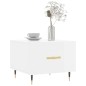 vidaXL Tavolino da Salotto Bianco Lucido 50x50x40 cm Legno Multistrato