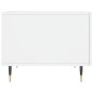 vidaXL Tavolino da Salotto Bianco Lucido 50x50x40 cm Legno Multistrato
