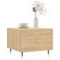 vidaXL Tavolino da Salotto Rovere Sonoma 50x50x40 cm Legno Multistrato