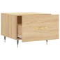 vidaXL Tavolino da Salotto Rovere Sonoma 50x50x40 cm Legno Multistrato