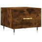 vidaXL Tavolino da Salotto Rovere Fumo 50x50x40 cm Legno Multistrato