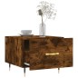 vidaXL Tavolino da Salotto Rovere Fumo 50x50x40 cm Legno Multistrato