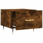 vidaXL Tavolino da Salotto Rovere Fumo 50x50x40 cm Legno Multistrato