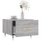 vidaXL Tavolino da Salotto Grigio Sonoma 50x50x40 cm Legno Multistrato