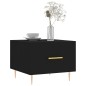 vidaXL Tavolino da Salotto Nero 50x50x40 cm in Legno Multistrato